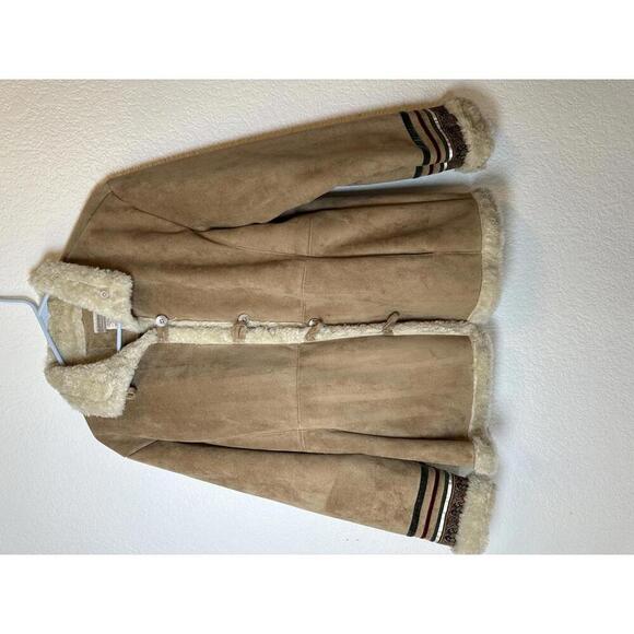 Coldwater Creek Jackets & Blazers - Vintage Y2K Women’s Med Coldwater Creek Faux Suede Jacket Similar to Friends